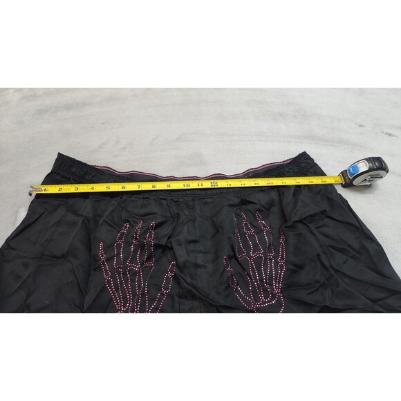 Victoria's Secret PINK XXL Black Skeleton Silky Sleep Boxy Pajama Shorts NWT - Picture 7 of 7